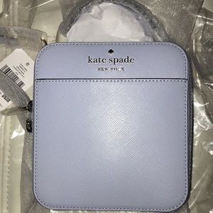 Kate Spade baby blue cross body with strap!